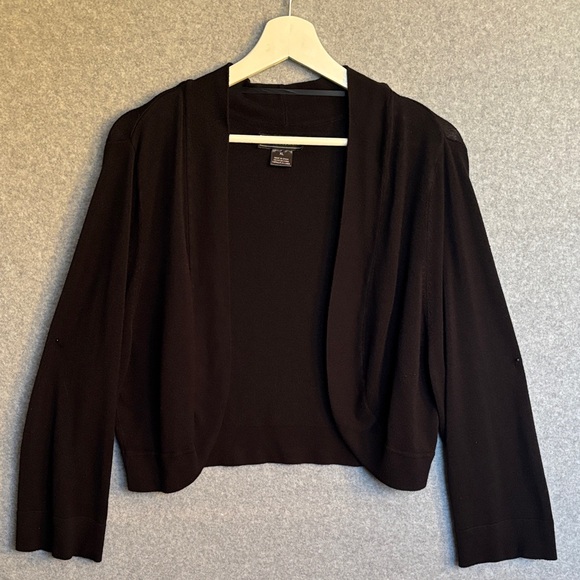 Jessica Howard Sweaters - Jessica Howard  Women Sweater Shrug XL Black